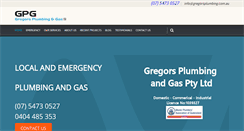 Desktop Screenshot of gregorsplumbing.com.au