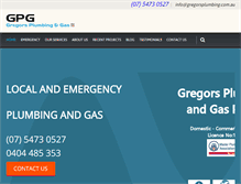 Tablet Screenshot of gregorsplumbing.com.au